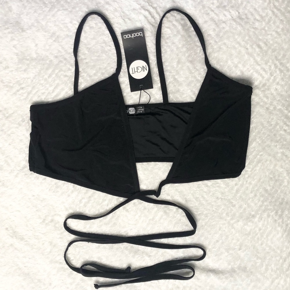 Boohoo Triangle Multi Strap Tie Bralet